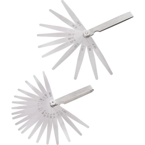 0.05-1mm Blade Feeler Gauge Gage Thickness Measurment Tool Metric Gap Filler High Quality Steel