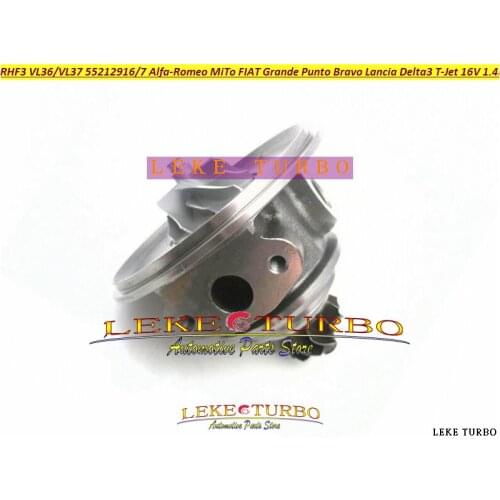Turbocharger Cartridge Core RHF3 VL36 VL37 For Lancia Delta MiTo Punto Bravo T-Jet 16V 1368ccm 198A4000 88kw 120HP Gas 55212916