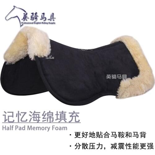 Saddle Pad Sweat Pad Sweat Drawer Shock Absorption Balance Pad Wool Auxiliary Sponge Padding Horse Saddle Pad