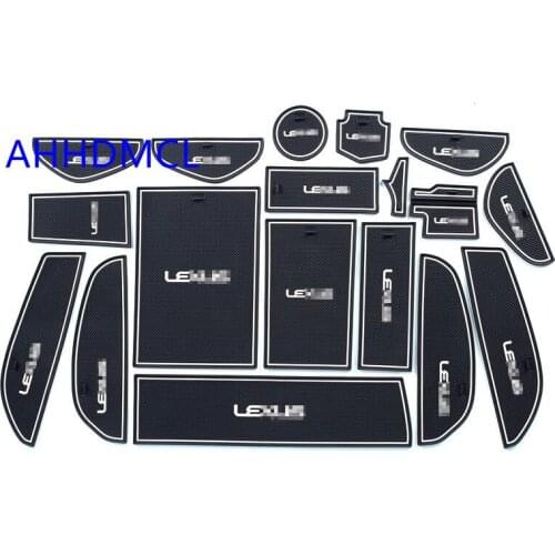 Car Door Gate Slot Mats Cup Armrest Storage Pad For Lexus ES Series ES200 ES250 ES300H ES350 2018 2019 2020