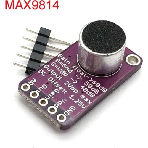 MAX9814 Microphone Amplifier Stable MAX9814 module Auto Gain Control