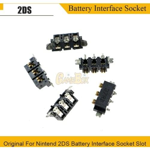 Original Battery Interface Socket Slot For 2D Battery Socket for Nintend 2DS Console