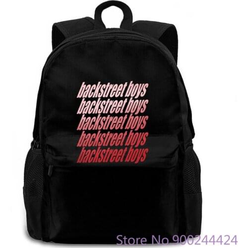 Authentic BACKSTREET BOYS Vintage Repeat Logo Slim-Fit NEW Print women men backpack laptop travel school adult student
