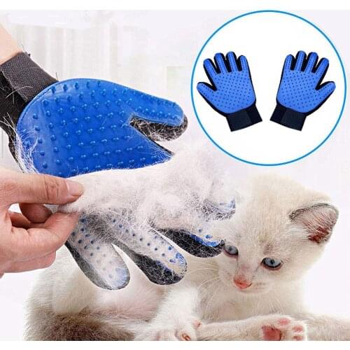 Cat Glove Cat Grooming Glove Pet Brush Glove for Cat Dog Hair Remove Brush Dog Deshedding Cleaning Combs Massage Gloves
