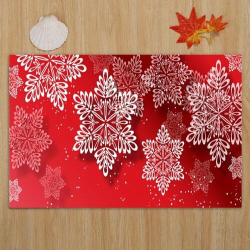 Merry Christmas Welcome Doormats Indoor Home Carpets Decor 40x60CM