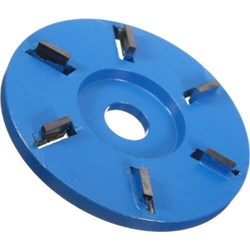 6Teeth Arc/Flat Milling Cutter Disc Power Wood Carving Disc 90mm Grinding Wheel For Aperture Angle Grinder Tool Accessories
