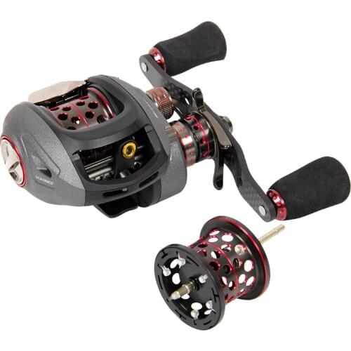 Haibo SMART 50/51HMCS baitcasting fishing reel 7.2:1 dual brake,2 spools,left/right hand,free shipping