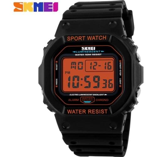 Sport Watch Men Alarm Clock Cowboy Waterproof Week Display Men Watches Denim Digital Watch relogio masculino SKMEI