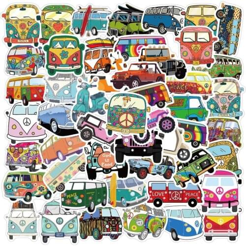 10/50PCS Hip Hop Style Peace Love Outdoor Bus Bike Graffiti Stickers Waterproof DIY Luggage Laptop Skateboard Car Sticker Decals