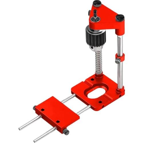 Drill Guide Puncher Jig Drilling Locator Vertical Pocket Hole Puncher Adjustable For Furniture Connecting Tool Woodworking