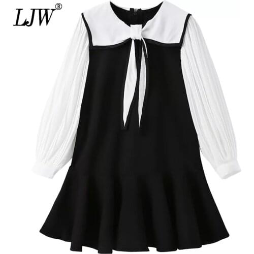 Girls' dresses for Spring teenagers hit color fake two-piece bow princess dress Girls Dress of 10 11 12y Kids girl clothes