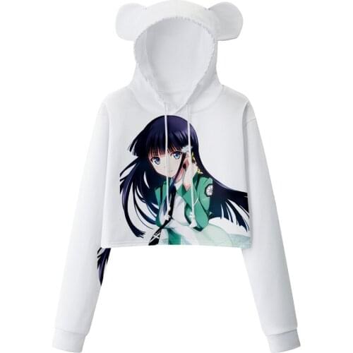 Anime The Irregular at Magic High School 3D Fashion Streetwear Bear Ears Hoodie Sweatshirt Sexy Women 2021 New Cute Stylish Top
