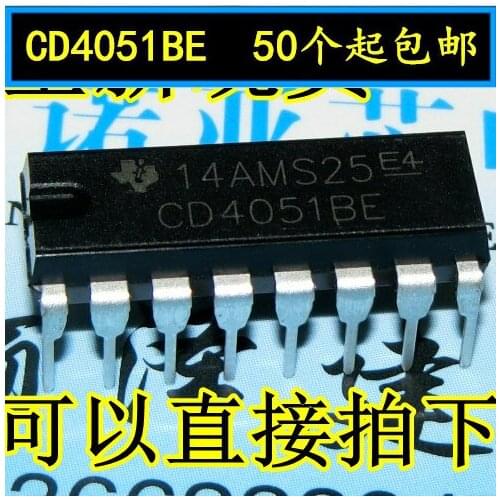 10pcs/lot New CD4051BE HCF CD4051 Eight-Selection Analog Switch DIP-16