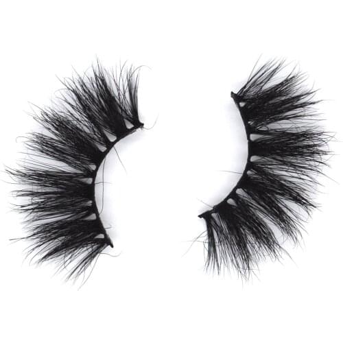 25mm 100% handmade natural thick Eye lashes wispy makeup extention tools resuable 3D mink hair volume soft false eyelashes GS508