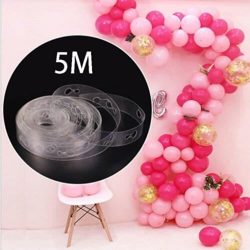 5m Balloon Plastic Link Chain Wedding Birthday Party Large-scale Show Decoration Balloons Arch Wreath Tool Supplies