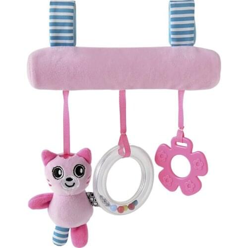 5 Style Lovely Hanging Rattles Lovely Doll Hanging Bed Baby Stroller Car Toys Cute Animals Cat Panda Stuffed Cradles Good Gift