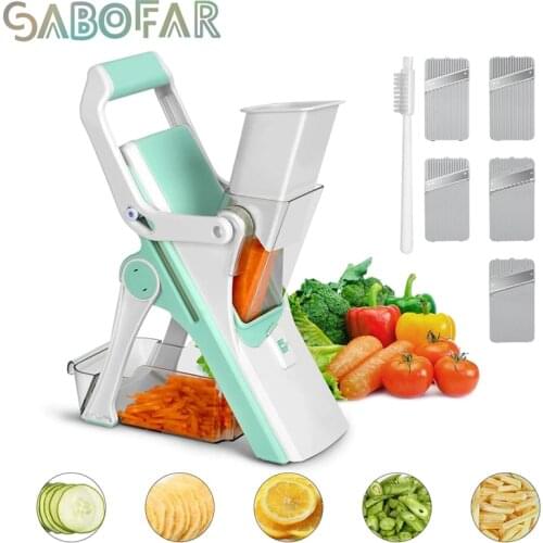 Safe Slice Mandolin Manual Cutter Chopping Knife Cut Fruit French Fries Cut Meat Vegetable Cutter Kitchen Tool