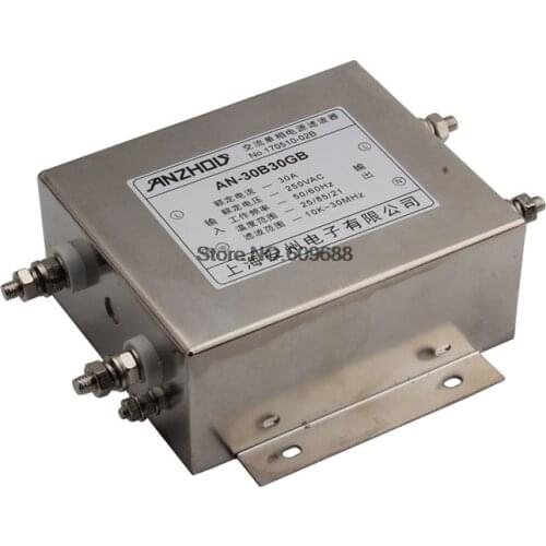 AN-30B30GB 30A 250V Single-Phase Three-Section EMI Power Filter