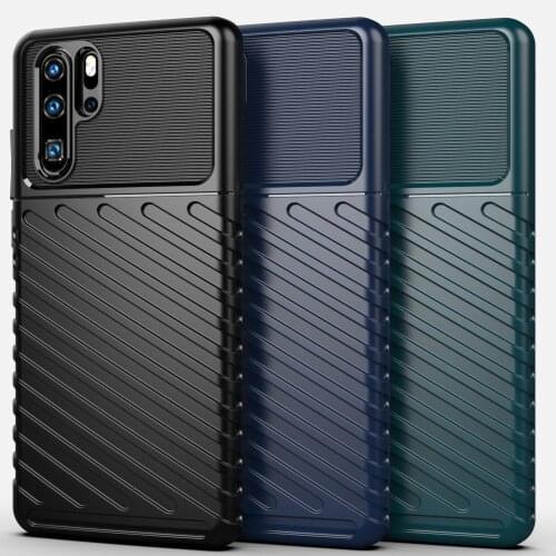 For Huawei P30 Pro Case Soft Silicone Matte Armor Shockproof protect Back Cover Case for Huawei Mate 20 30 V30 Pro Nova 6 Se
