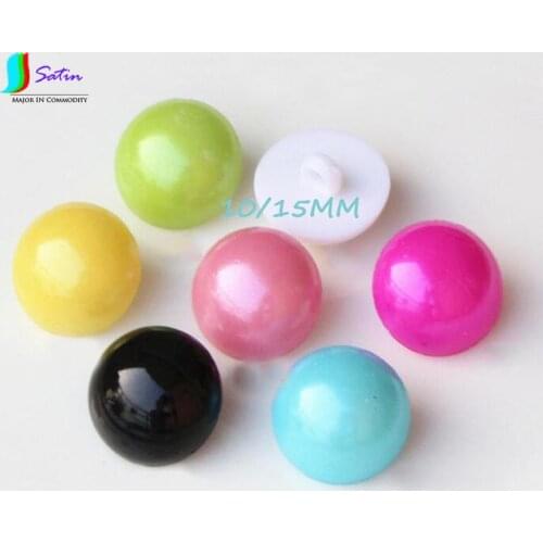 DIY Craft Children Plush Toy Animal Eye and Nose Necessary Resin Pure Colour Baby Sweater Buttons S0134 Diameter 10/15MM