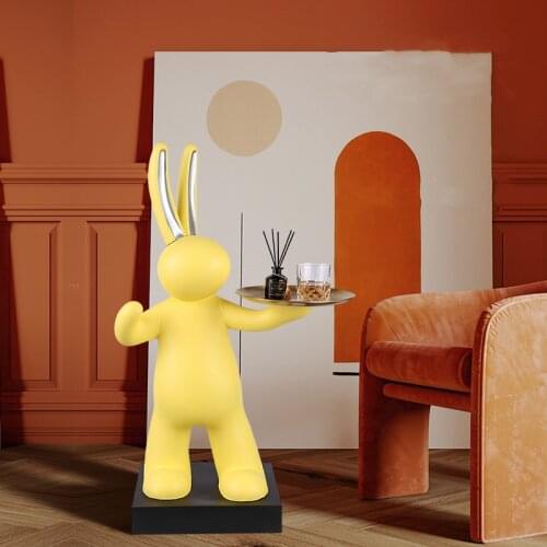 Home Decor Interior Figurines Large Landing Home Living Room Decoration Restaurant Bar Welcome Guests Ornaments Rabbit Sculpture