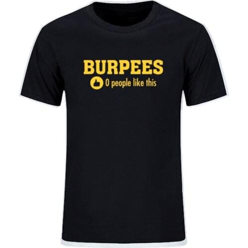New Mens Stylish Burpees Zero People Like This T Shirts Men Cotton O Neck Tops Bodybuilding Short Sleeve T-shirt EU Size
