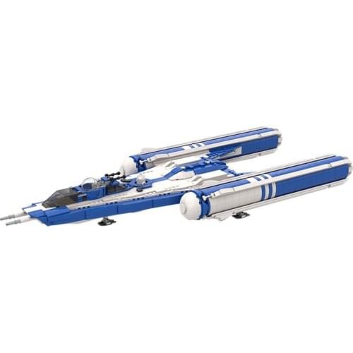 MOC Space War Warship Military Fighter Aircraft Model Building Block High-tech Module Airplane Boy Kid Toy Gift