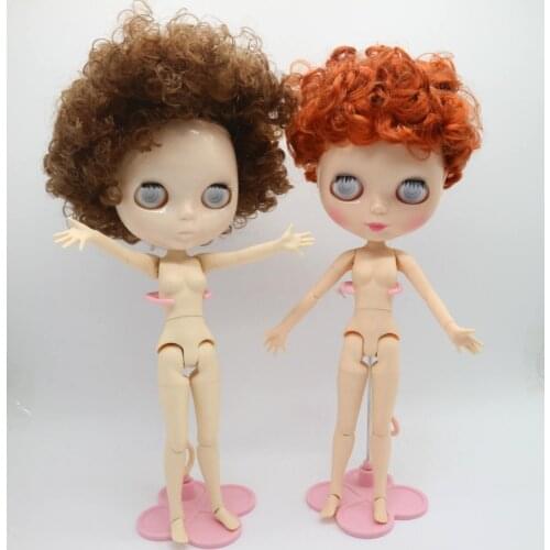 Without eyes chips joint body Nude blyth doll for DIY short B^O