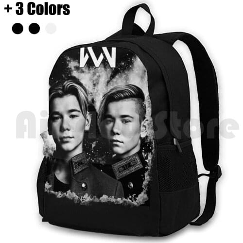 Mm Twins Outdoor Hiking Backpack Riding Climbing Sports Bag Marcus And Marcus Twins Boys Music Singer Trend Young Christmas Kzl