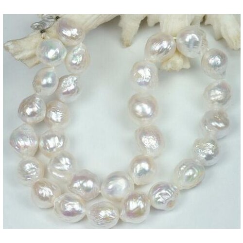 Natural Huge 12 - 13MM Australian South Seas kasumi White Pearl Necklace 18 ">>> women jewerly Free shipping