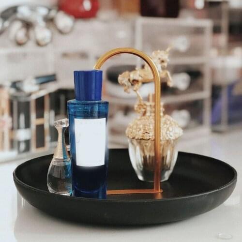 Nordic minimalist modern round portable tray living room entrance debris small objects desktop storage tray storage tray