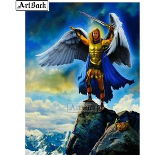 New Arrival 5D Diamond Painting Angel God of War Full Square Drill Rhinestone 3d Diamond Embroidery Mosaic Artwork Home Decor