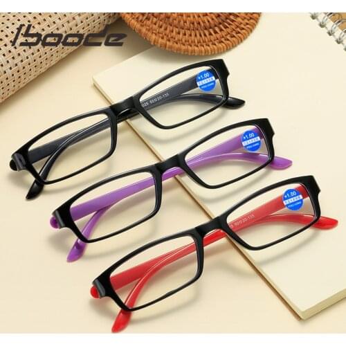 Iboode Small Frame Comfortable Reading Glasses Ultra Light Anti-Blue Ray Women Men Presbyopia Antifatigue Eyewear +1.5 +2.5 +2.0