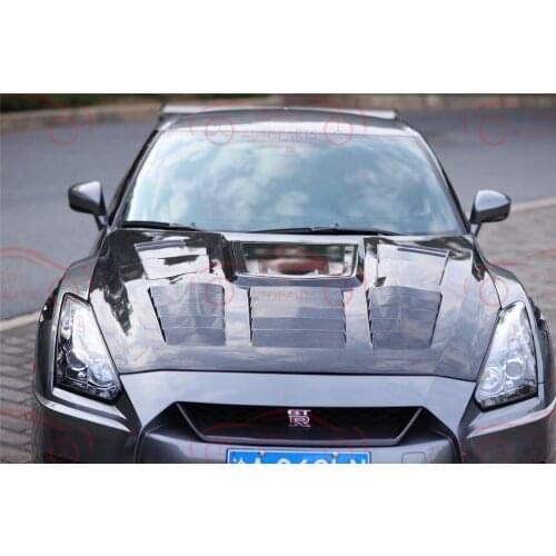Suitable for 2008-2016gtr R35 carbon fiber transparent machine cover,hood body kit, auto parts