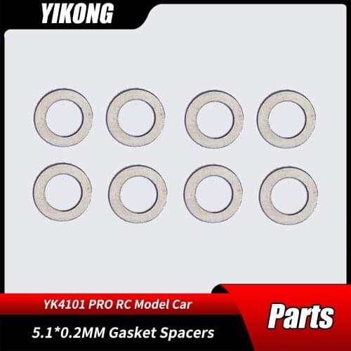 RC Model Car Parts 1/10 YIKONG YK4102PRO Remote Control Axle Crawler Cars Original Accessories 5.1*0.2MM Gasket Spacers 13069
