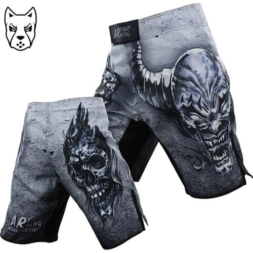New Printing MMA Shorts Muay Thai Competition Kick Boxing Trunks Boxe Thai Training Shorts Thai Fighting Boxing Shorts for Men