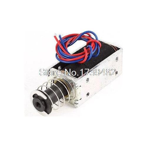 DC 24V 0.3A 20mm 3.5LB Force Push Pull Type Tubular Solenoid Electromagnet stroke 10-15mm