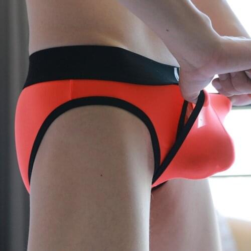 Men Sexy gay Translucent panties Mens boxers sexy panties rings ultra-thin boxer panties male breathable u shorts