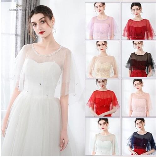 Tulle Wedding Wrap Neck Lace Bridal Wrap Dress Cape