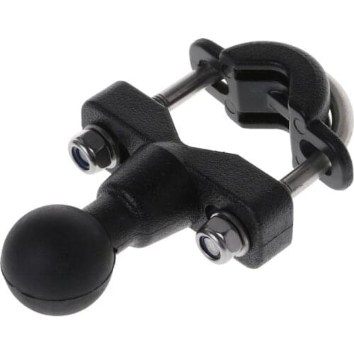 1 Set U-Bolt Motorcycle Handlebar Bike Rail Rod Mount Base 1 Inch Ball for Gopro Camera Smartphone for Garmin Sony RAM Mount