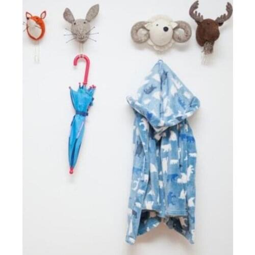 Kids Room Decoration 3D Animal Heads Wall Hanging Decor For Children Room Nursery Room Decoration Soft Install Game House