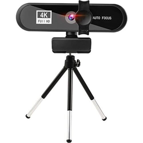 4K Video Conference Webcam Autofocus USB Web Camera with Micphone and Tripod for Meeting Live Broadcast HD PC Web Cam