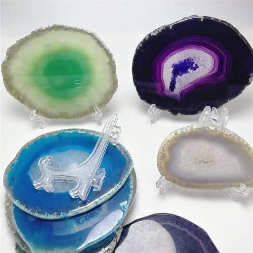High Quality Natural Crystal Gem Stone Dyed Rough Agate Slice for very beautiful agate specimen nature stones