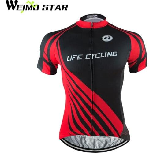 Weimostar Short sleeve Cycling Clothing tops mtb Cycle Clothes wear Summer Team Bike Shirts Cycling Jackets Breathable