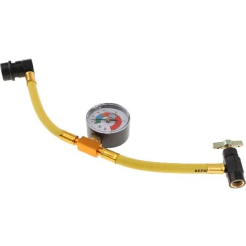 Replacement R134A AC Charging Hose Pipe W/ Gauge 200PSI Yellow