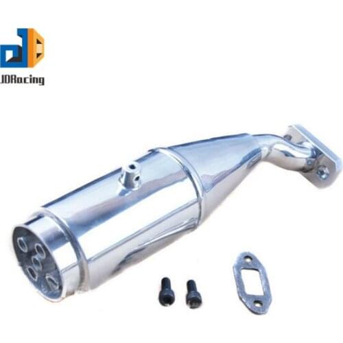 1:5 Gasoline Off-Road Vehicle HPI BAHA Exhaust Pipe Five-hole Rocket Double Metal Upgrade Exhaust Pipe