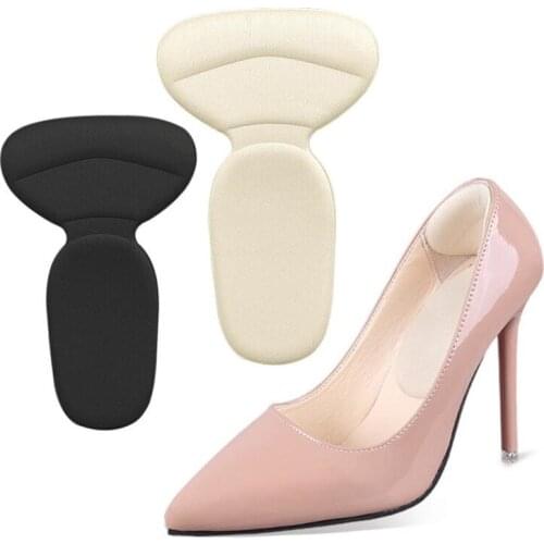 1 Pair T-Shape High Heel Grips Liner Arch Support Orthotic Shoes Insert Insoles Foot Care Tool Cushion Pads for Women