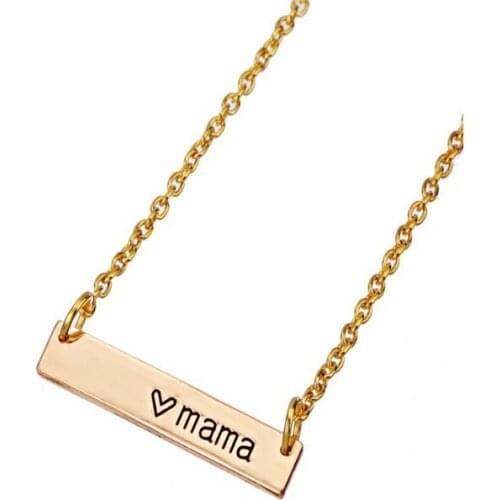 1pcs Dainty Mama Bar Necklace Gift Mothers Day Gift