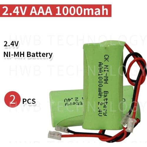 2PCS/lot KX Original New Ni-MH AAA 2.4V 800mAh Ni-MH Rechargeable Battery Pack With Plugs For Cordless Phone Free Shipping