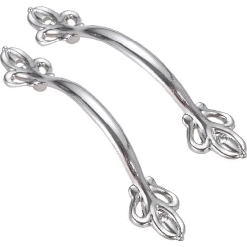 2Pcs Simple Silver Furniture Knobs Pull Handles Wardrobe Cabinet Door Handle Cupboard Kitchen Drawer 115*22mm